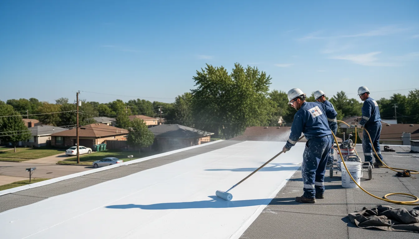 Commercial roof coating in Harrisville, PA near me